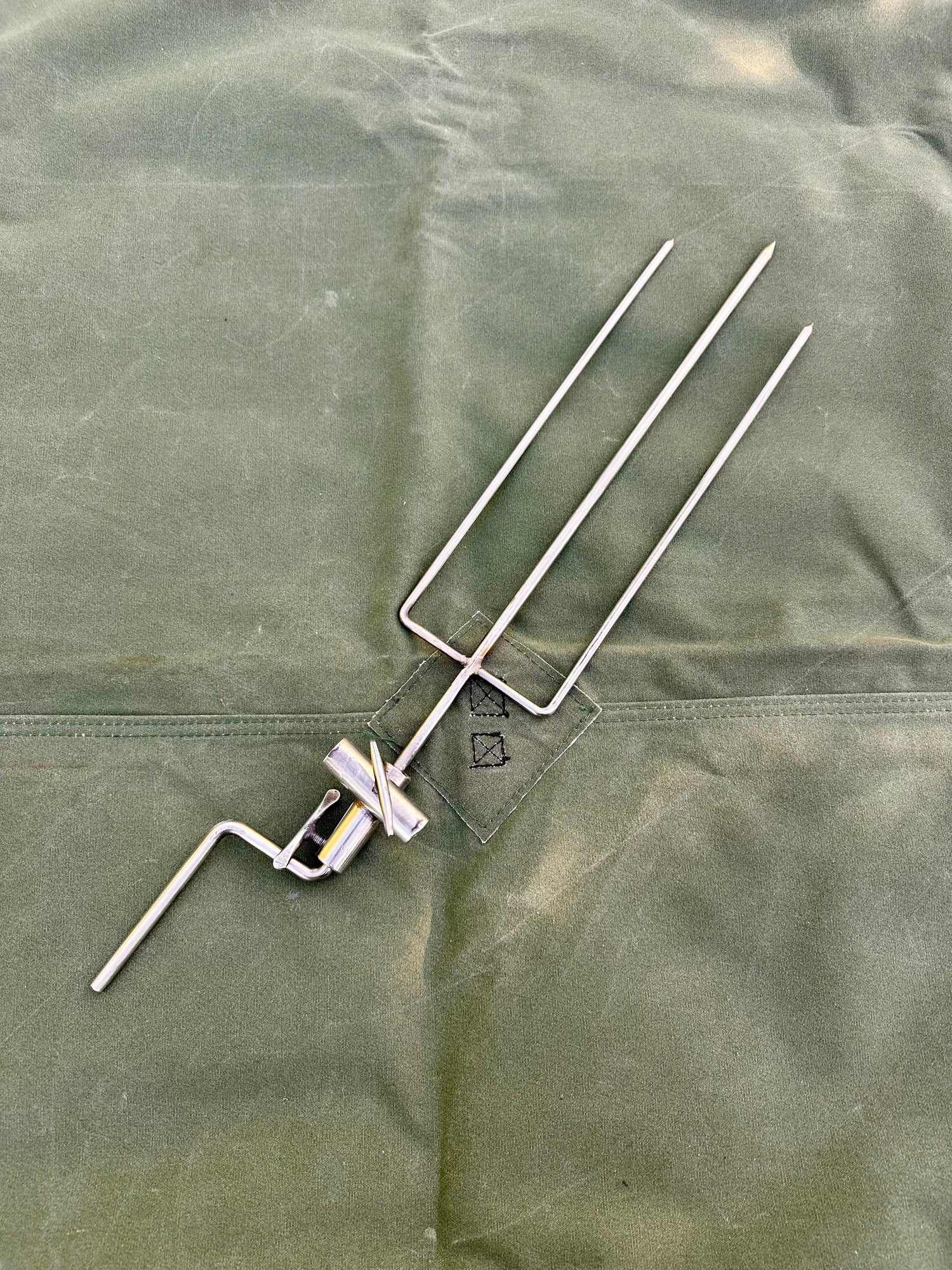 Spit Roast Rotisserie Stainless Steel for Large Fire Anchors - 35/50cm Cook Stations