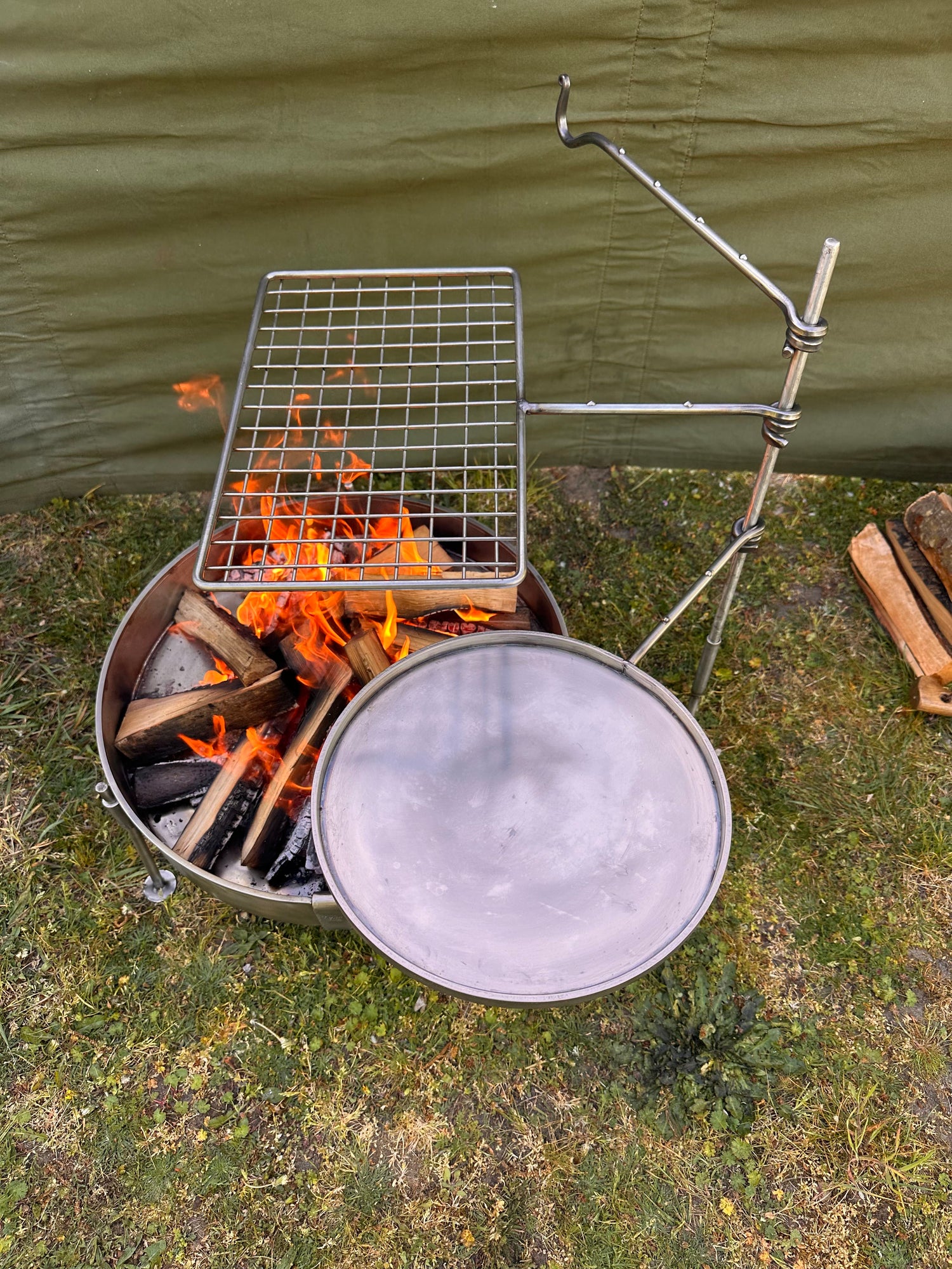 Premium Stainless Steel Fire Anchor – Outdoor Cooking System