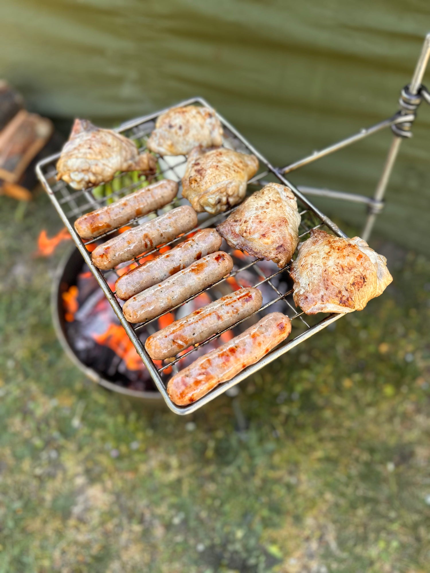 Premium Stainless Steel Fire Anchor – Outdoor Cooking System