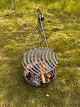 Premium Hand Forged Stainless Steel Campfire Tripod – A Timeless Piece