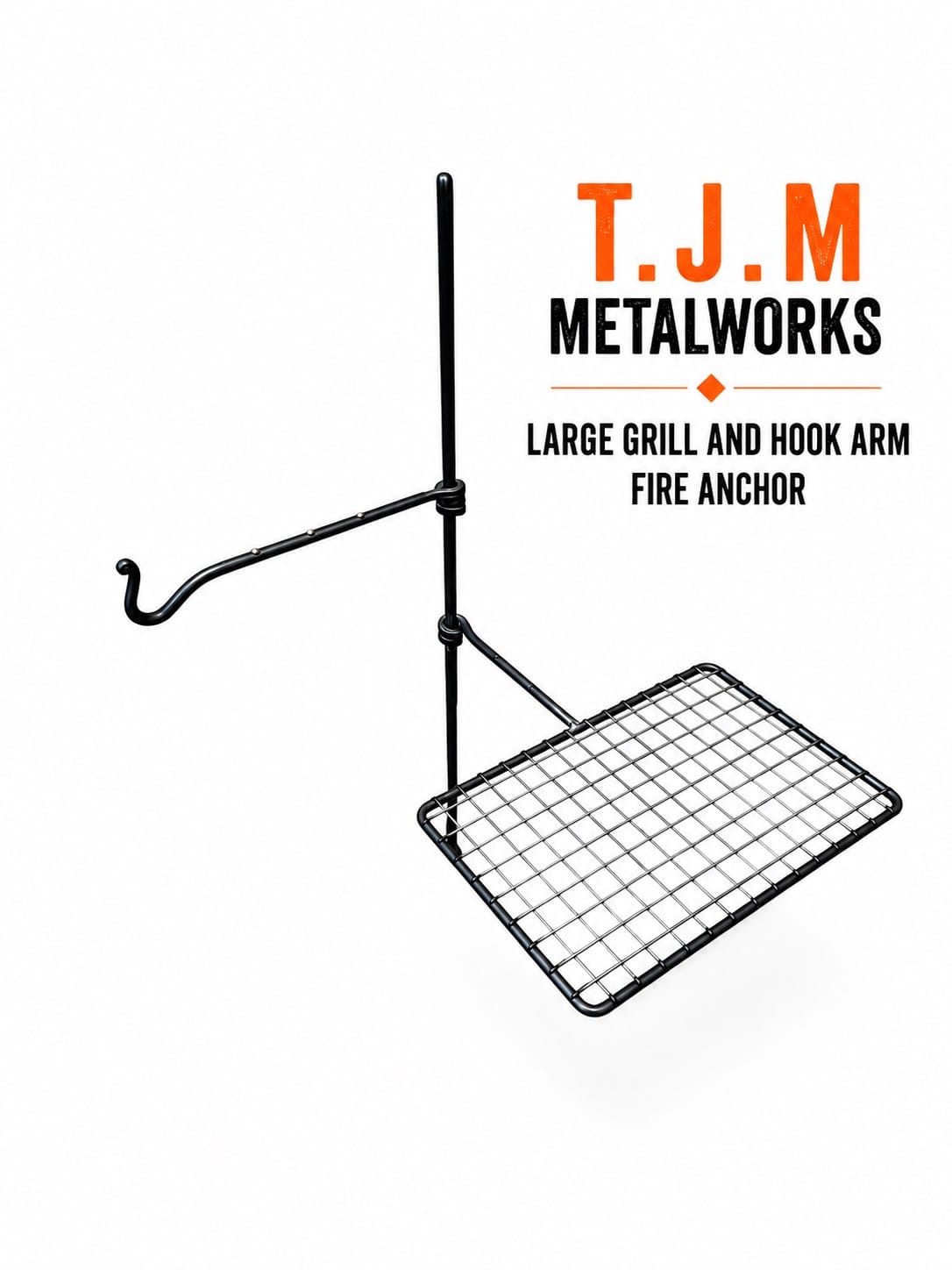 Fire Anchor with Swing Arm – Campfire Cooking Setup