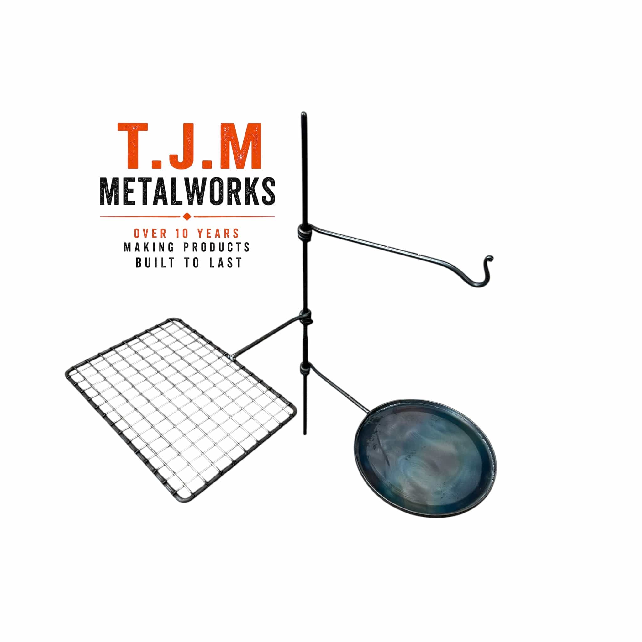 3 Arm Fire Anchor – Grill, Skillet & Hook Arms | TJM Metalworks